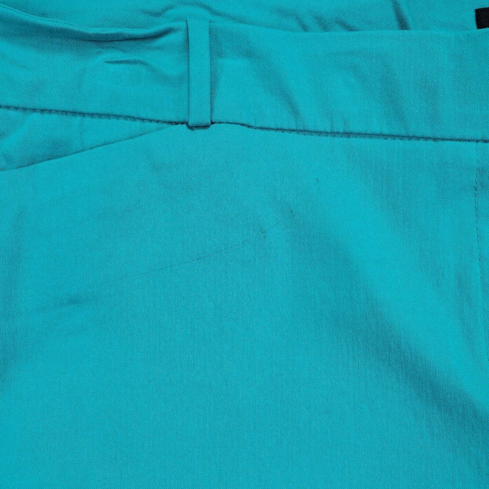 CC - Worthington Ankle Dress Pants Women 24W Solid Tropical Green Stretch NWT - Picture 2 of 9